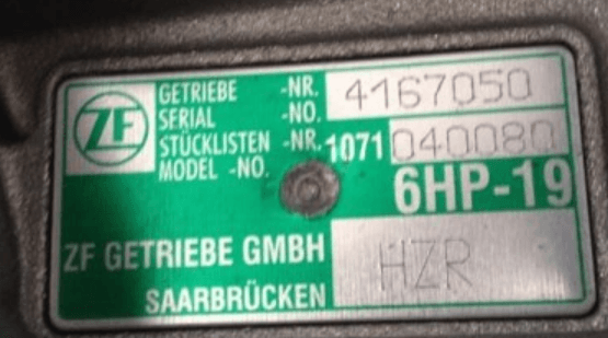 Boite de vitesses AUDI A8 D3 3,0 TDI HZR 6HP-19
