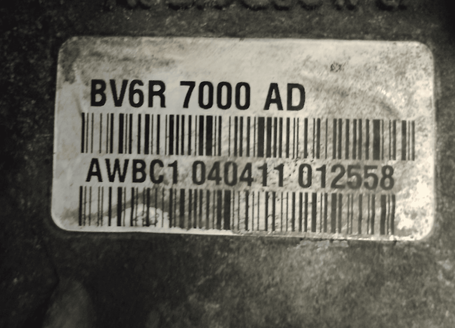 Boite de vitesses auto FORD C-MAX 2.0 TDCI BV6R7000AD