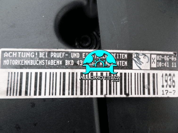 Moteur complet AUDI / VW 2.0 TDI 140 cv BKD