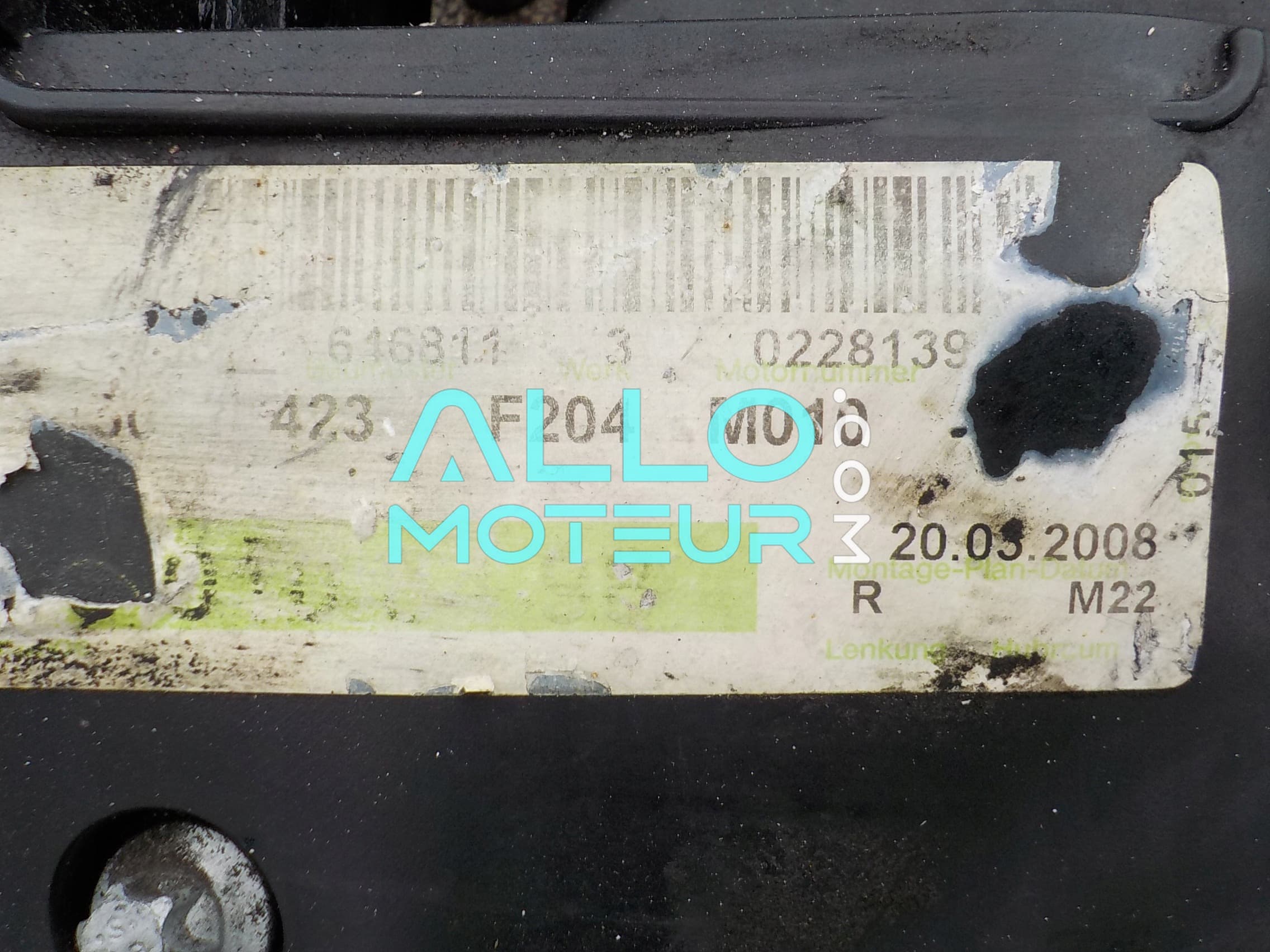 Moteur complet Mercedes W204 Classe C 2.2 CDI 136cv OM646811