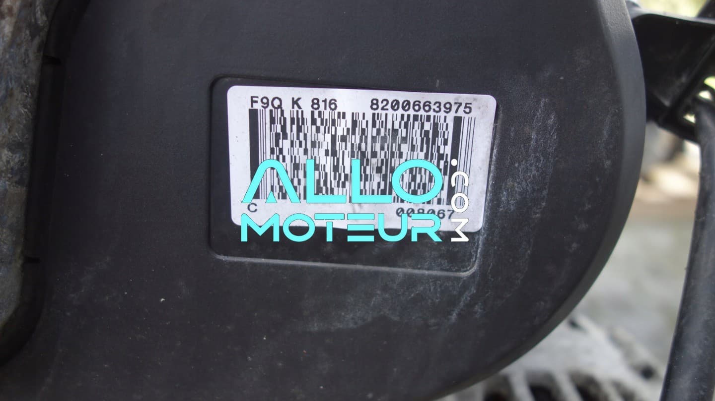 Moteur complet RENAULT megane scenic 1.9 dci F9QK816