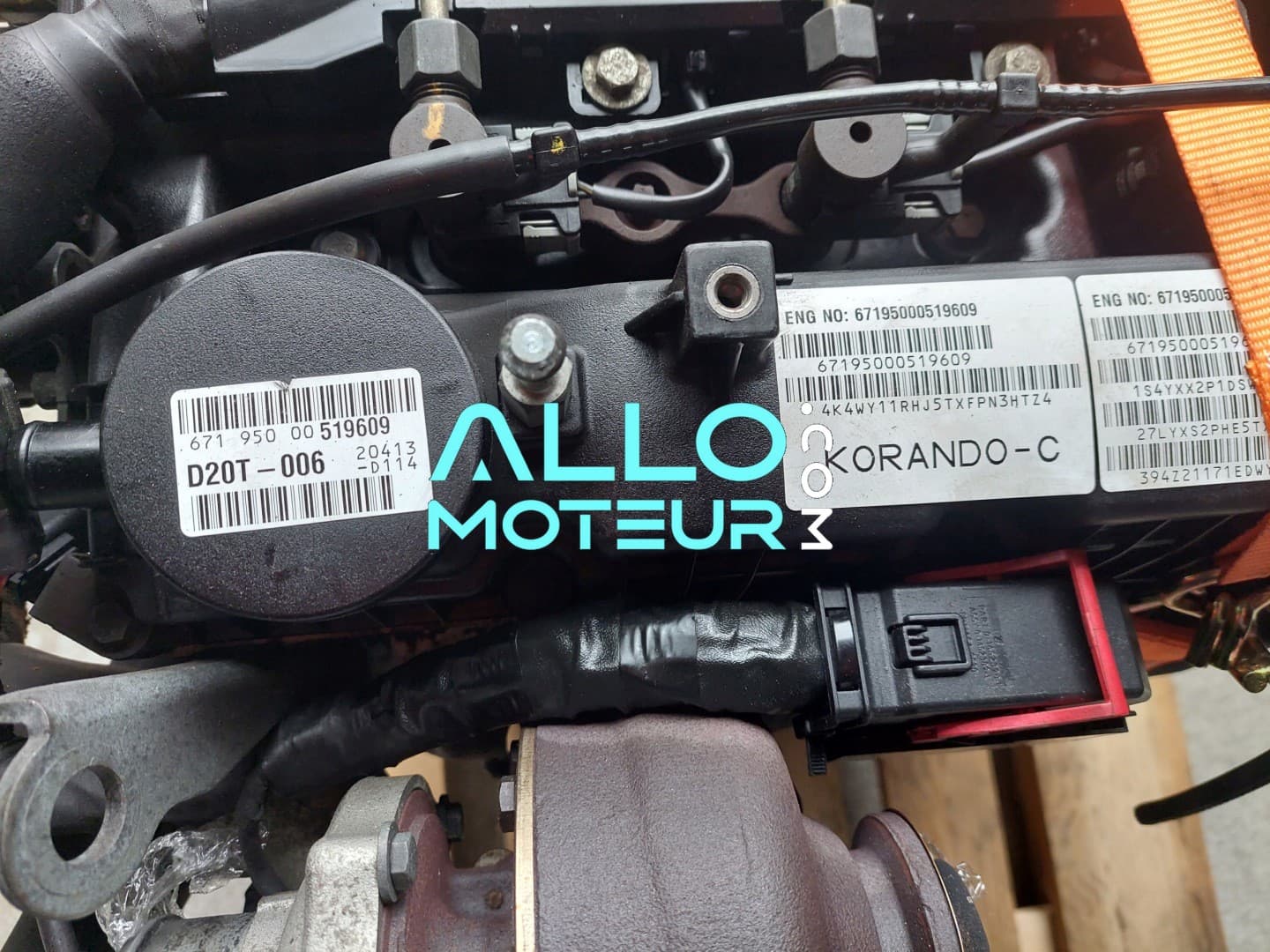 Moteur complet SSANGYONG korando 2.0 xdi D20DTF