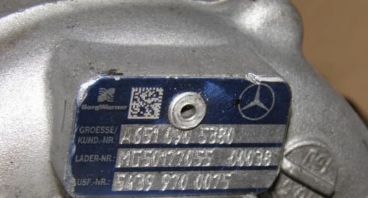 Turbocompresseur Mercedes Sprinter 906 2.2CDI bi-turbo 160 cv