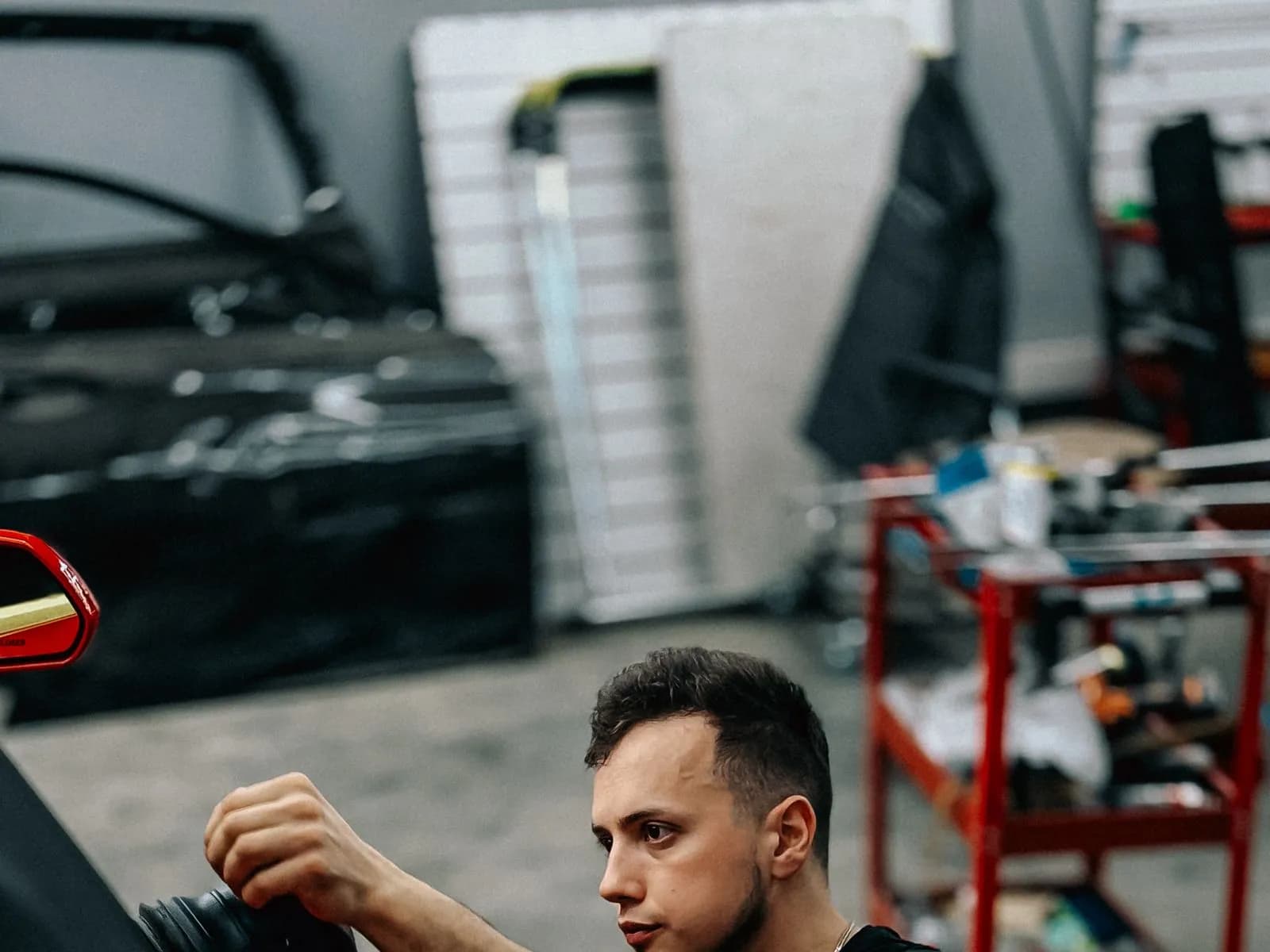 Le stockage des pièces — atelier Garage Chalmet