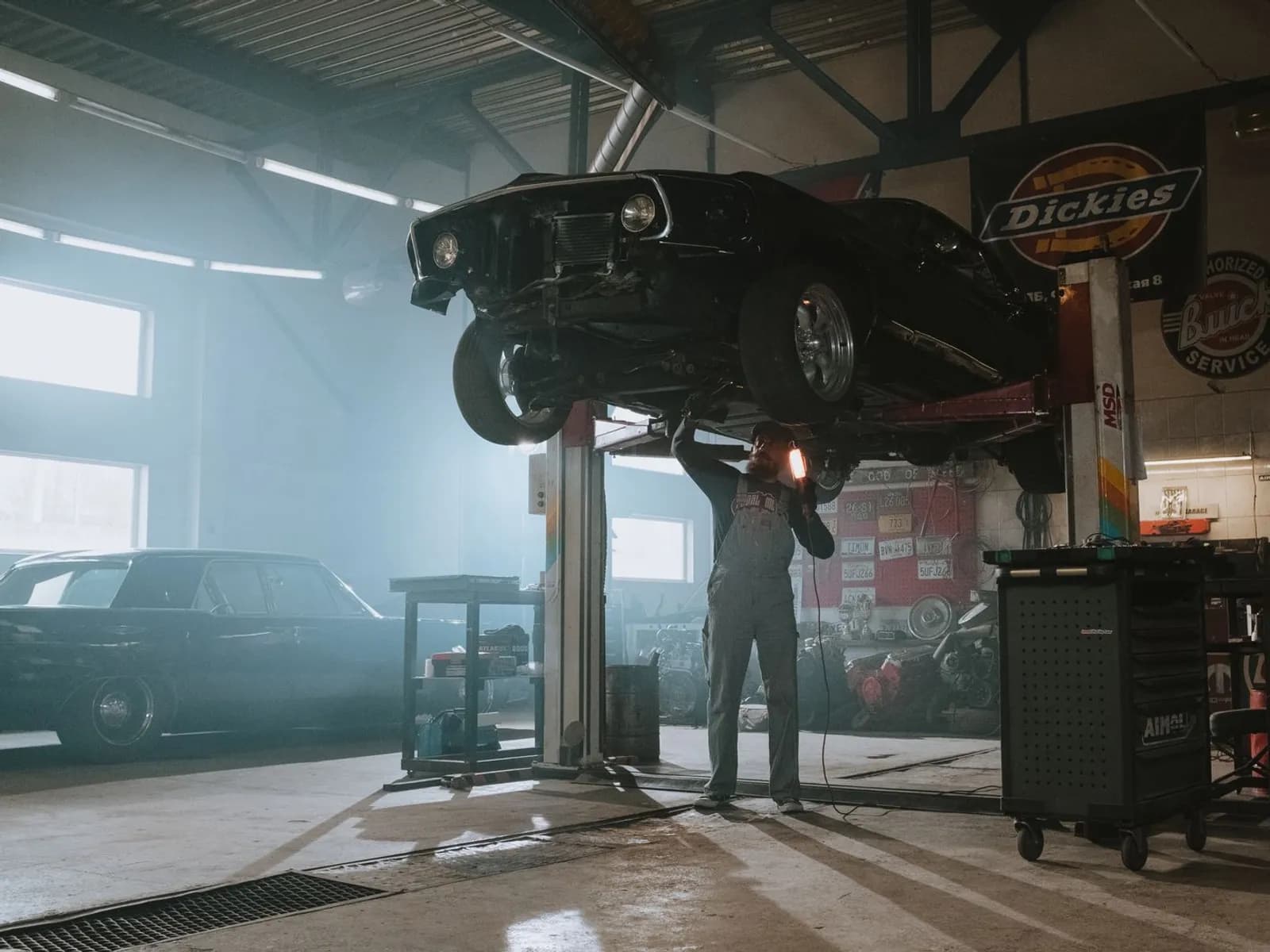 L'espace de démontage — atelier Old Style Garage