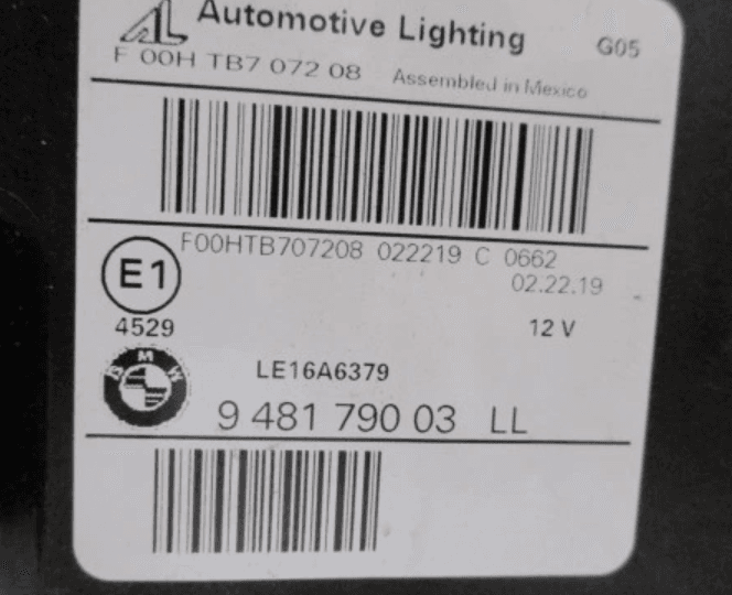 FEUX AVANT BMW X5 G05 X6 G06 9481790 9481789