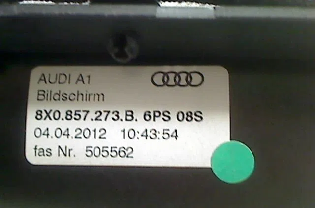 Afficheur digital Audi A1 Sportback (8XA, 8XF) 1.6 tdi (2011-2015) occasion