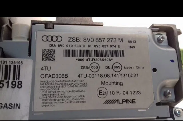 Afficheur digital Audi A3 Sportback (8VA, 8VF) 1.6 tdi (2012) occasion