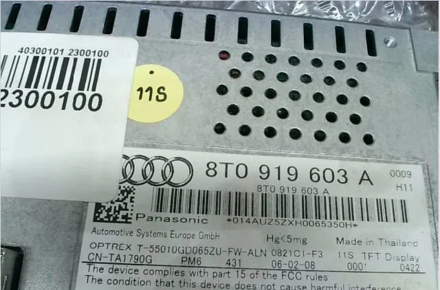 Afficheur digital Audi A4 B8 Avant (8K5) 2.0 tdi (2008-2015) occasion