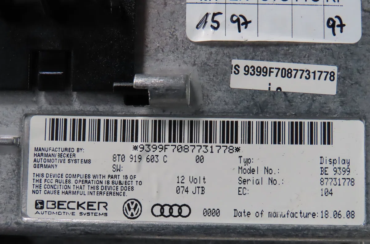 Afficheur digital Audi A5 (8T3) 2.7 tdi (2007-2012) occasion