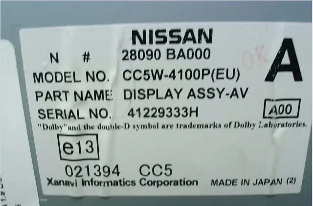 Afficheur digital Nissan PRIMERA Break (WP12) 1.9 dci (2003) occasion
