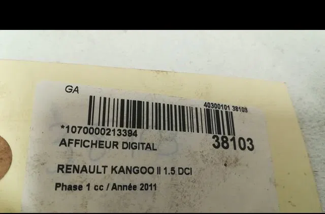 Afficheur digital Renault KANGOO Express (FW0-1_) 1.5 dci 85 (fw0k, fw0l, fw0b) (2008) occasion