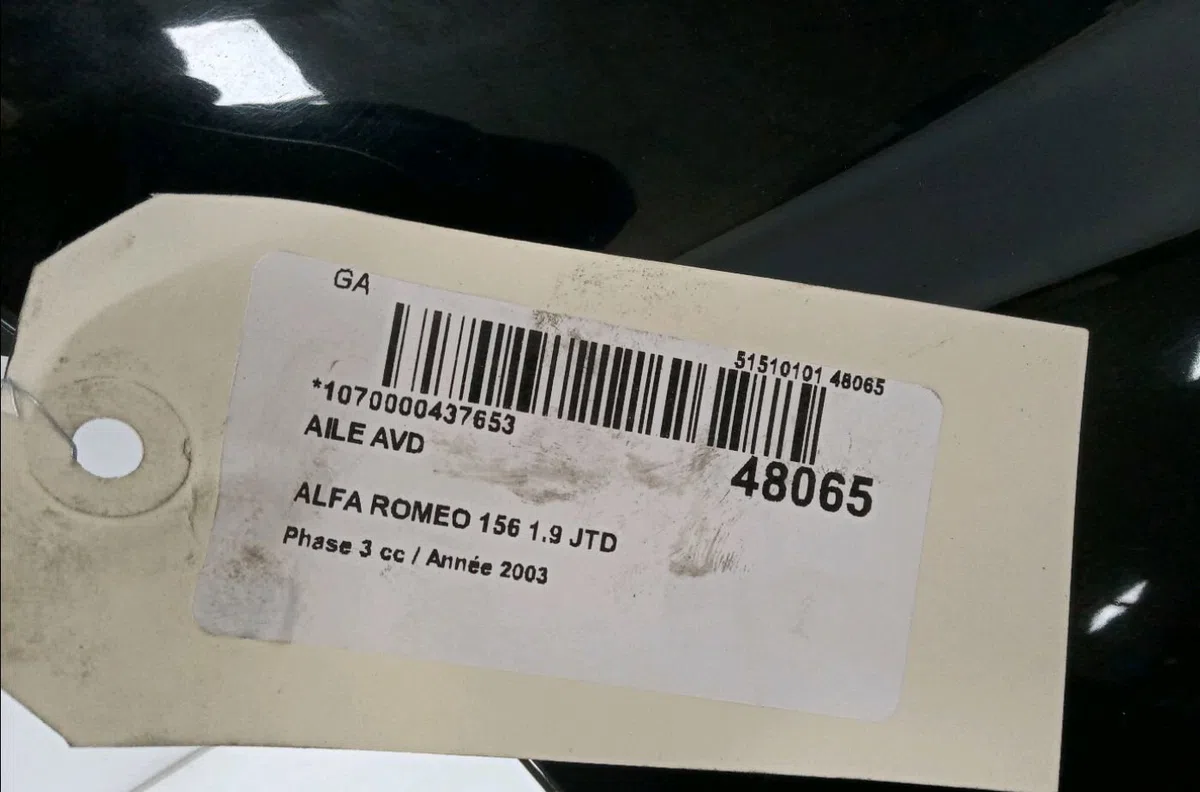 Aile avant droite Alfa romeo 156 (932_) 1.9 jtd 16v (932axe00) (2002-2005) 4 portes occasion