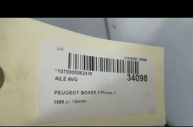 Aile avant gauche PEUGEOT BOXER I 1999 occasion