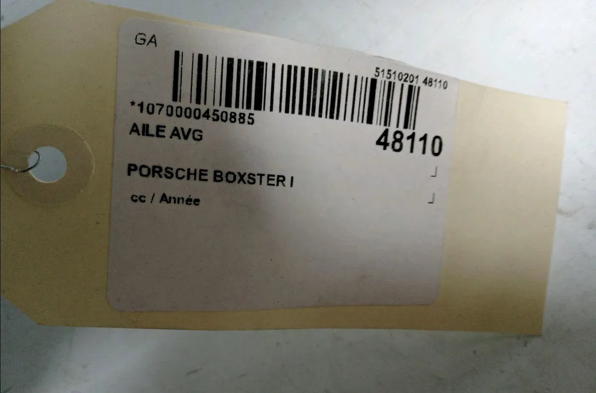 Aile avant gauche PORSCHE BOXSTER I 2005 occasion