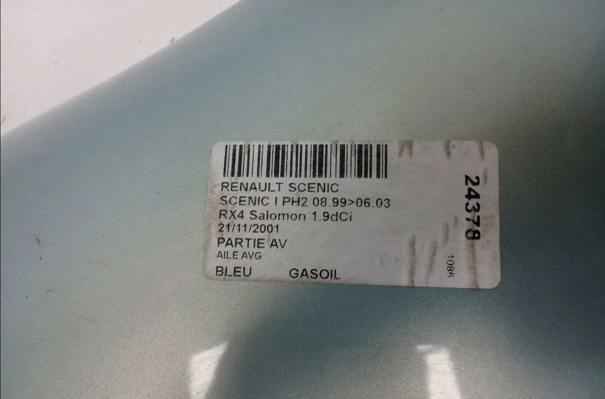 Aile avant gauche RENAULT SCENIC I 2001 occasion