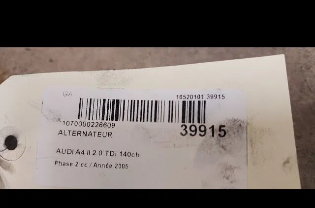 Alternateur Audi A4 B7 (8EC) 2.0 tdi 16v (2004-2008) 4 portes occasion