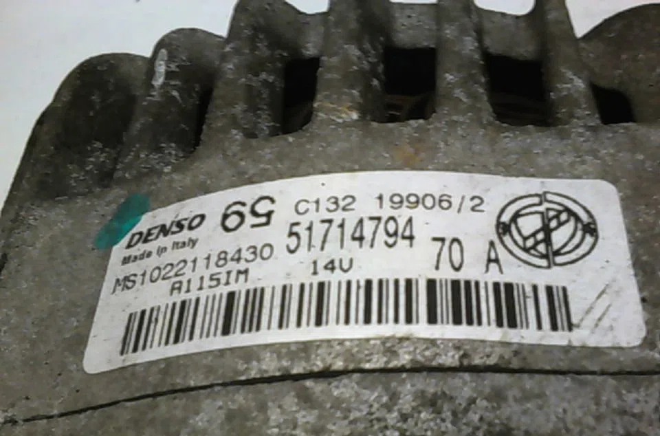 Alternateur Fiat PUNTO (188_) 1.2 60 (188.030, .050, .130, .150, .230, .250) (1999-2010) occasion
