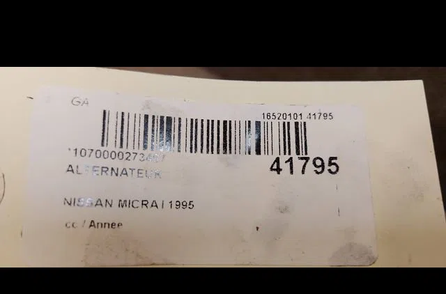Alternateur Nissan MICRA II (K11) 1.0 i 16v (1992-2000) occasion