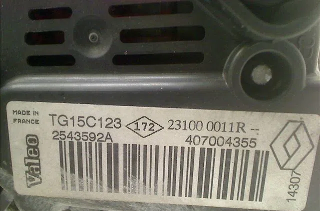 Alternateur Renault LAGUNA III (BT0-1) 2.0 16v (bt05, bt0f, bt0w) (2007-2012) occasion