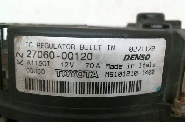 Alternateur Toyota AYGO (_B1_) 1.0 (kgb10_) (2005-2014) 5 portes occasion