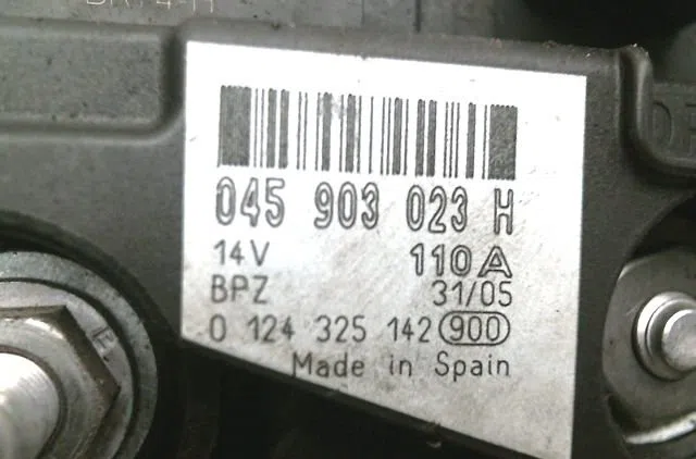 Alternateur Volkswagen POLO (9N_, 9A_) 1.4 tdi (2001-2005) 3 portes occasion
