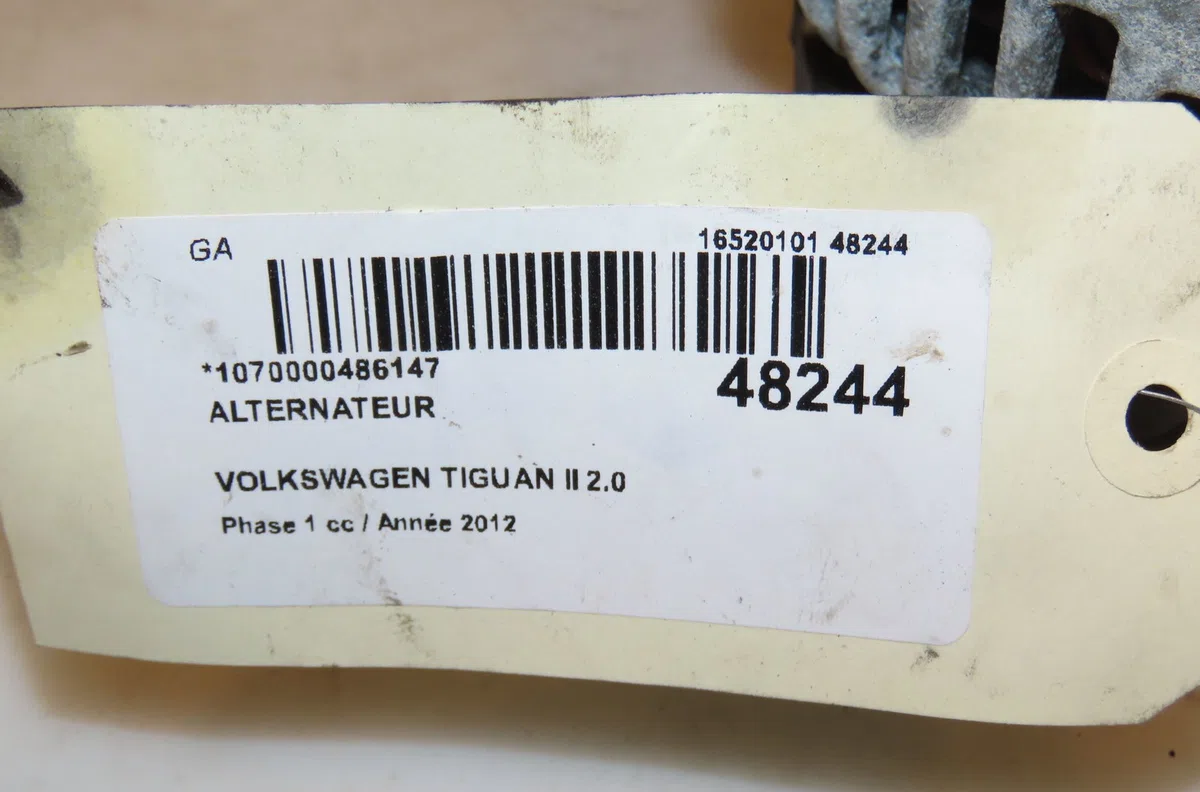 Alternateur Volkswagen TIGUAN (5N_) 2.0 tdi (2008-2018) 5 portes occasion