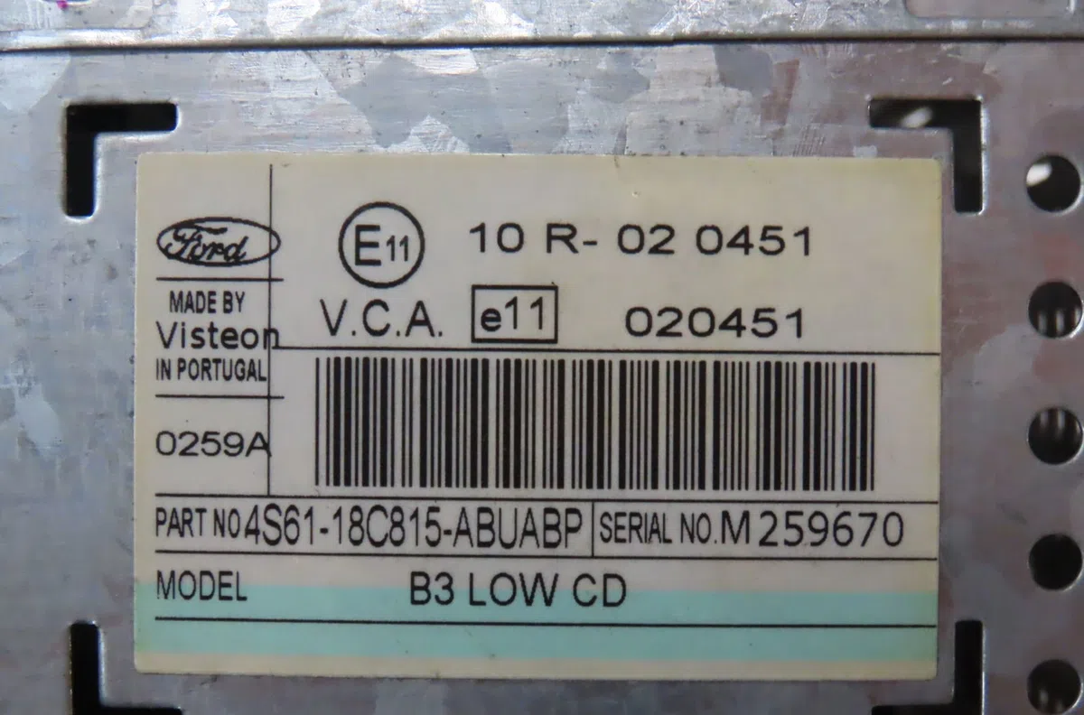 Autoradio Ford FUSION (JU_) 1.4 tdci (2002-2012) 5 portes occasion