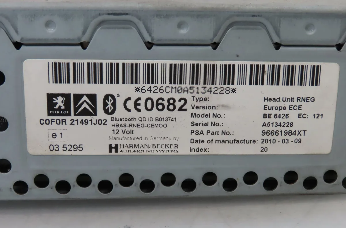 Autoradio PEUGEOT 5008 2010 occasion