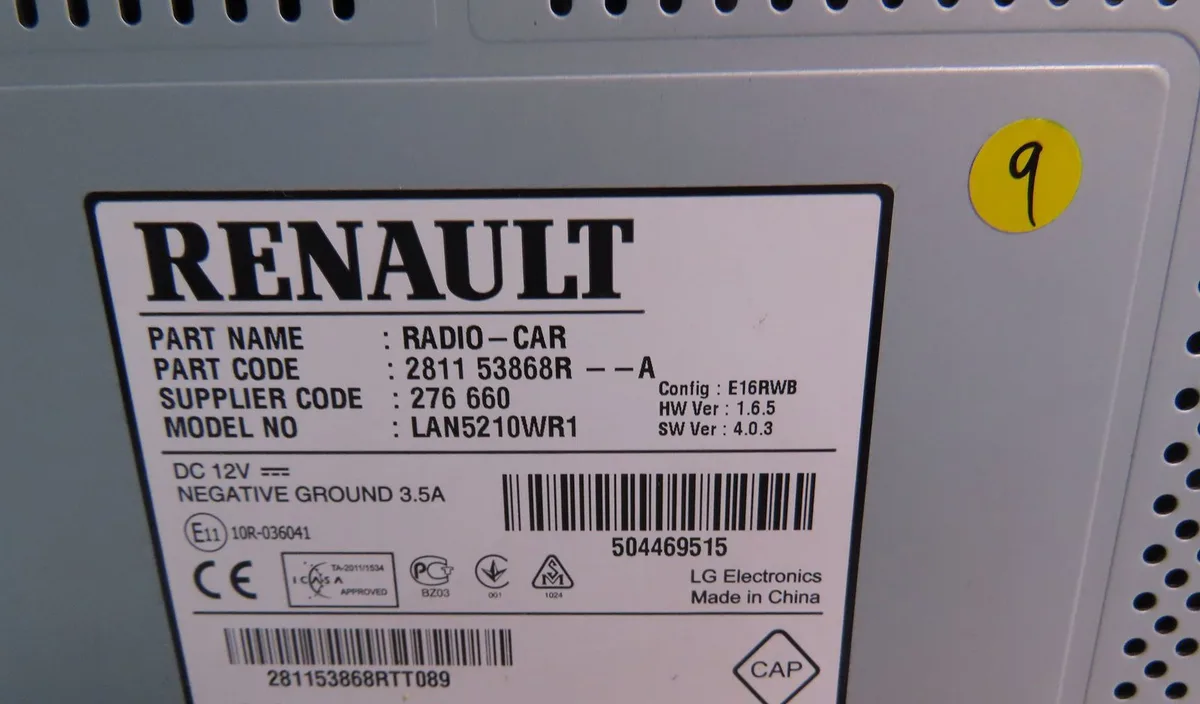 Autoradio Renault CLIO IV (BH_) 1.2 16v (2012) occasion