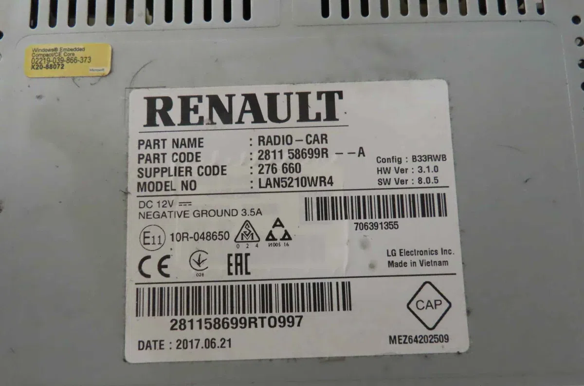 Autoradio RENAULT CLIO IV occasion