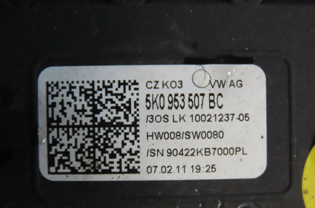 Bloc commodos Volkswagen GOLF VI (5K1) 1.6 tdi (2009-2012) 5 portes occasion