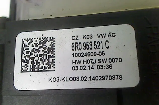 Bloc commodos Volkswagen POLO V (6R1, 6C1) 1.4 (6r1) (2009-2014) occasion