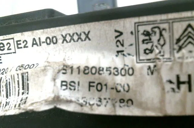 Bloc compteur  bsi PEUGEOT 1007 occasion