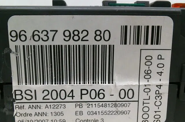Bloc compteur  bsi Peugeot 207-207 (WA_, WC_) 1.4 16v (2006-2013) 3 portes occasion