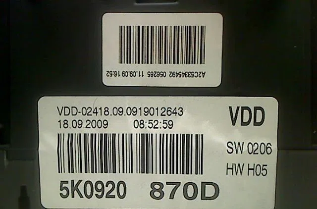 Bloc compteur  bsi Volkswagen GOLF VI (5K1) 1.4 tsi (2008-2012) 5 portes occasion