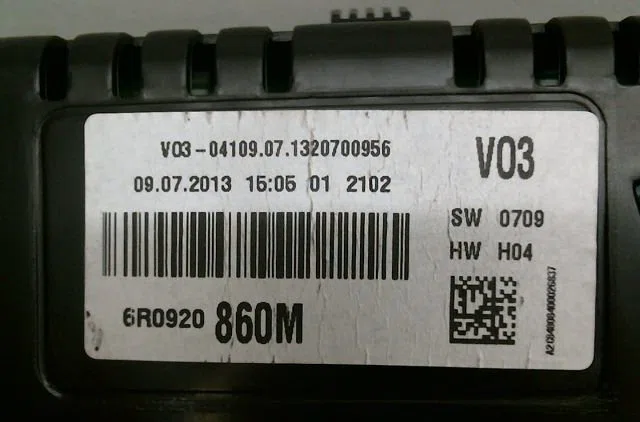 Bloc compteur  bsi Volkswagen POLO V (6R1, 6C1) 1.2 (2009) occasion