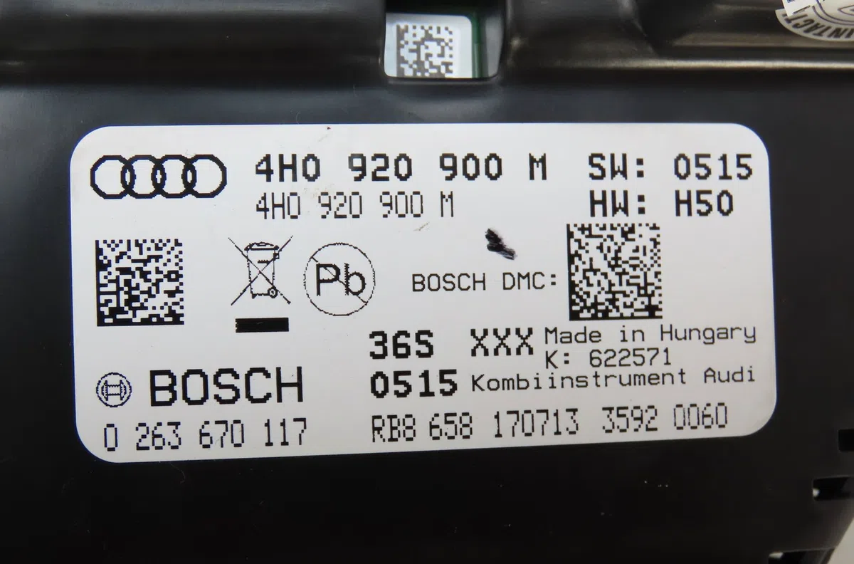 Bloc compteurs Audi A8 D4 (4H2, 4H8, 4HC, 4HL) 3.0 tdi quattro (2010-2015) occasion