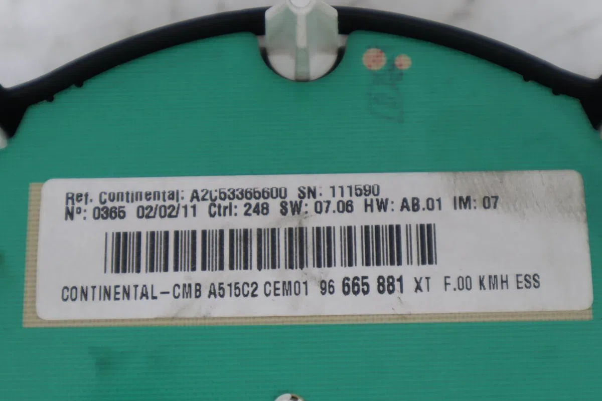 Bloc compteurs Citroën C3 II (SC_) 1.4 vti 95 (2009) occasion