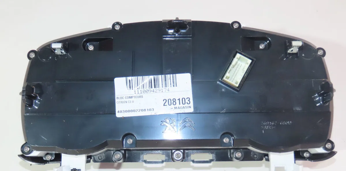 Bloc compteurs Citroen C3 III (SX) 1.5 bluehdi 100 (sxyhyp, sxyhtu) (2018) occasion
