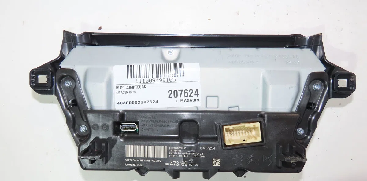 Bloc compteurs Citroën C4 III (BA_, BB_, BC_) 1.5 bluehdi 130 (bbyhzb) (2020) occasion