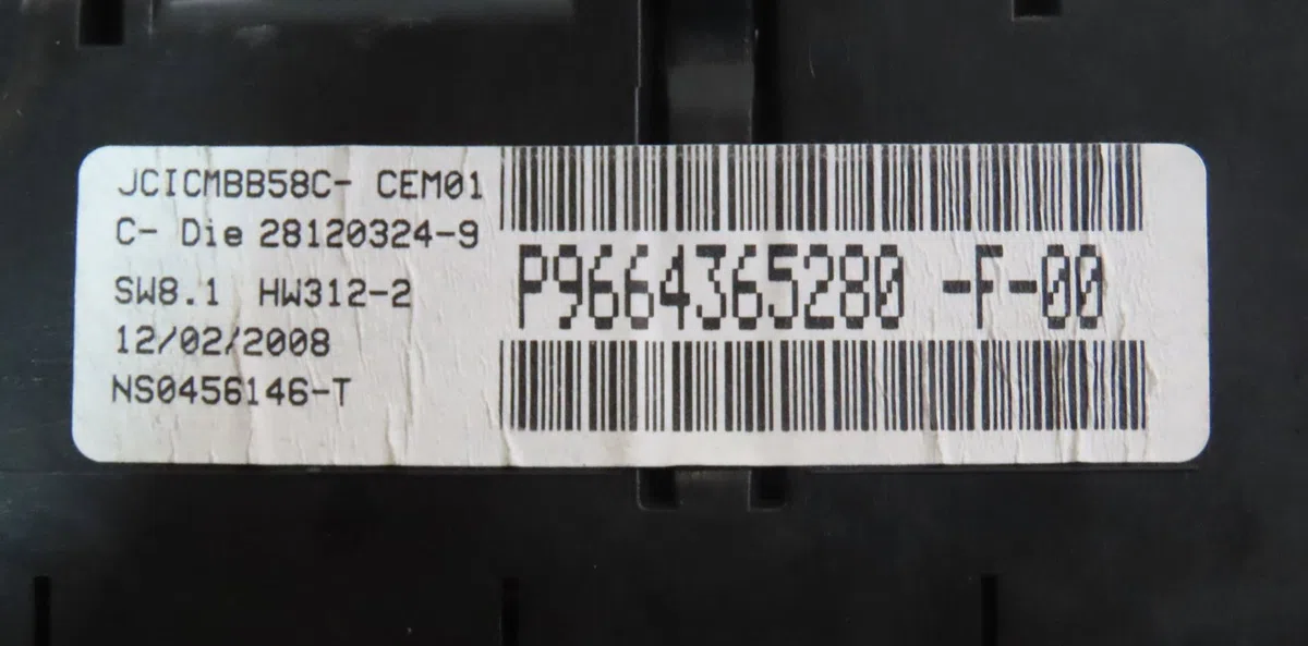 Bloc compteurs Citroen C4 PICASSO I Monospace (UD_) 1.6 hdi (2007-2013) 5 portes occasion