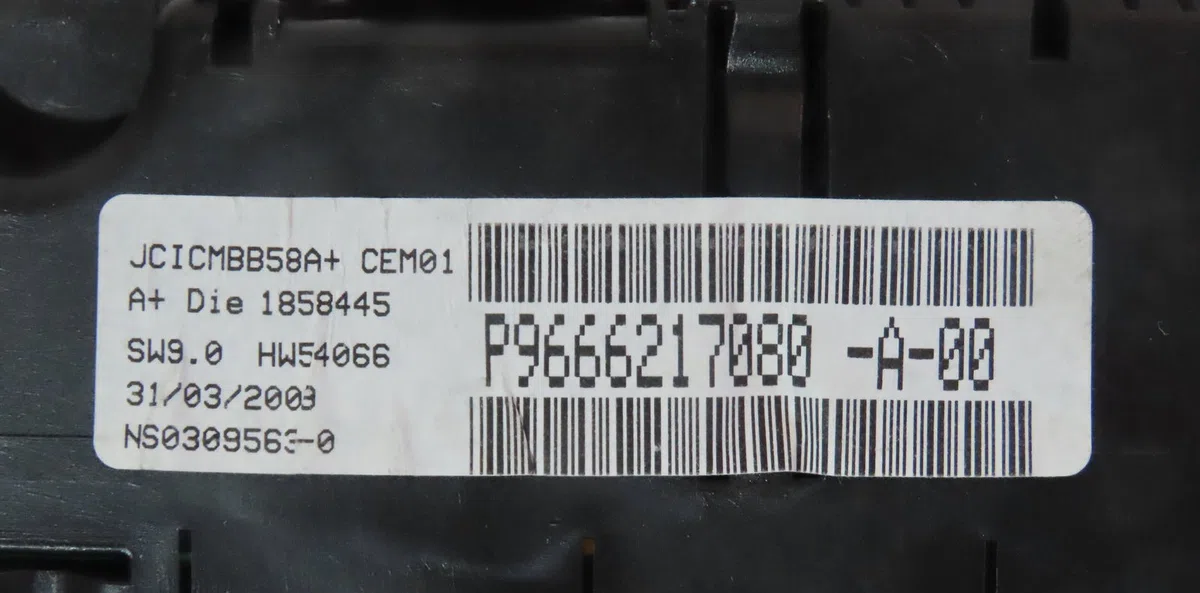 Bloc compteurs Citroën C4 PICASSO I Monospace (UD_) 1.6 hdi (2007-2013) 5 portes occasion