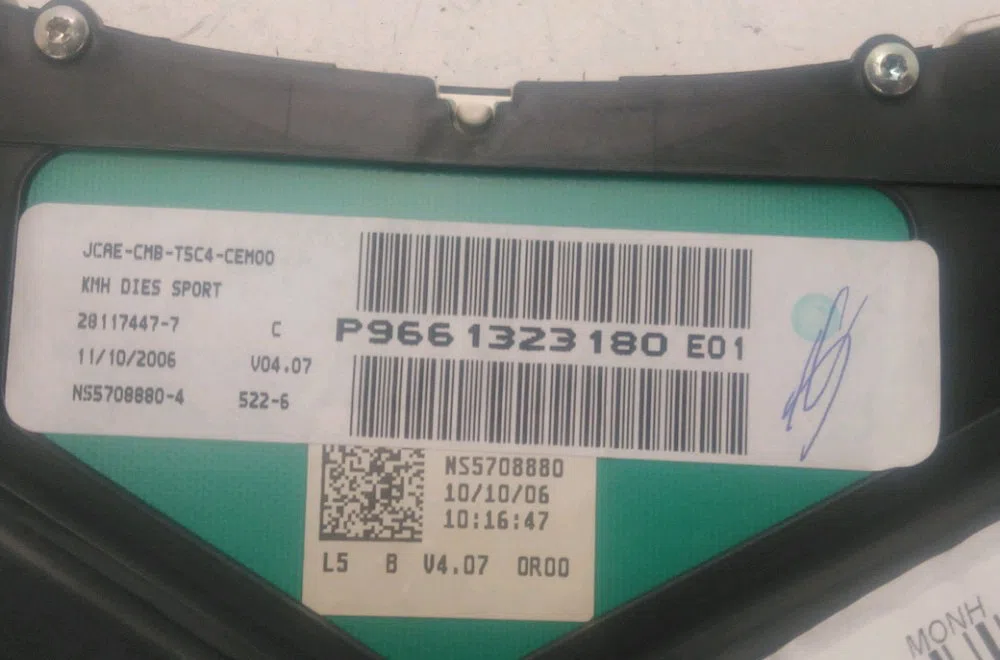 Bloc compteurs Peugeot 307 (3A-C) 1.6 hdi 110 (2004-2009) 5 portes occasion