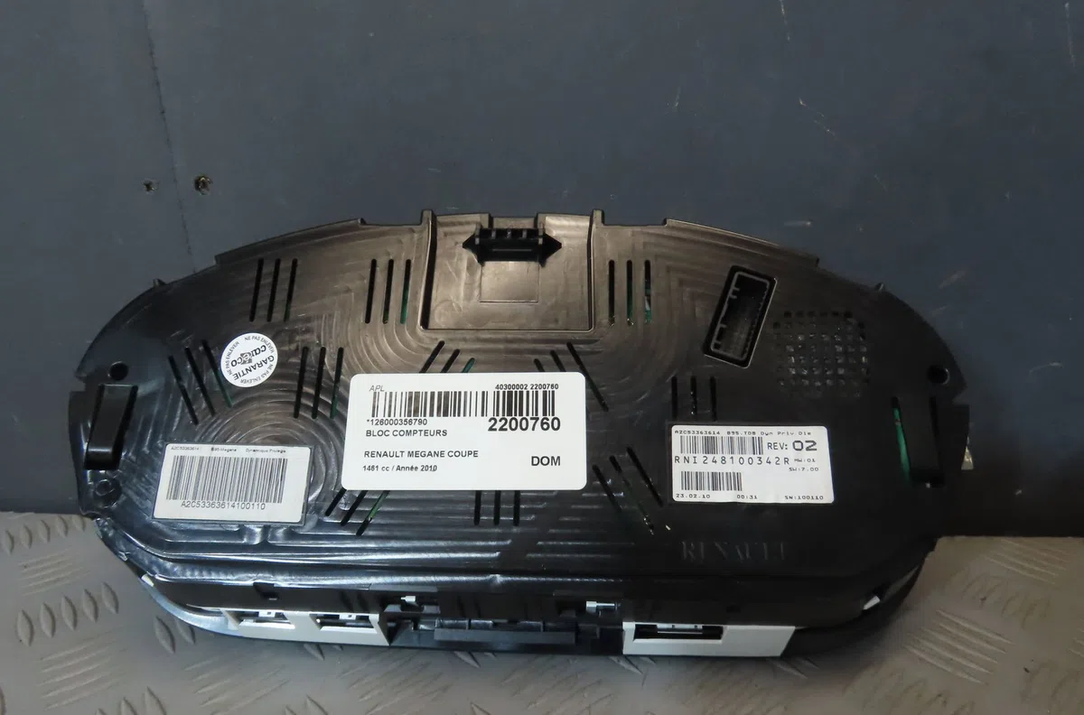 Bloc compteurs RENAULT MEGANE COUPE 2010 occasion