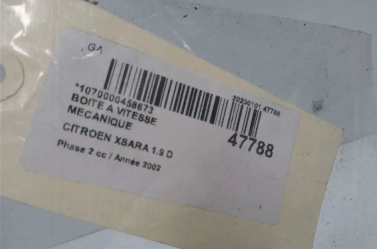 Boîte de vitesses manuelle Citroen XSARA (N1) 1.9 d (1997-2000) 5 portes occasion
