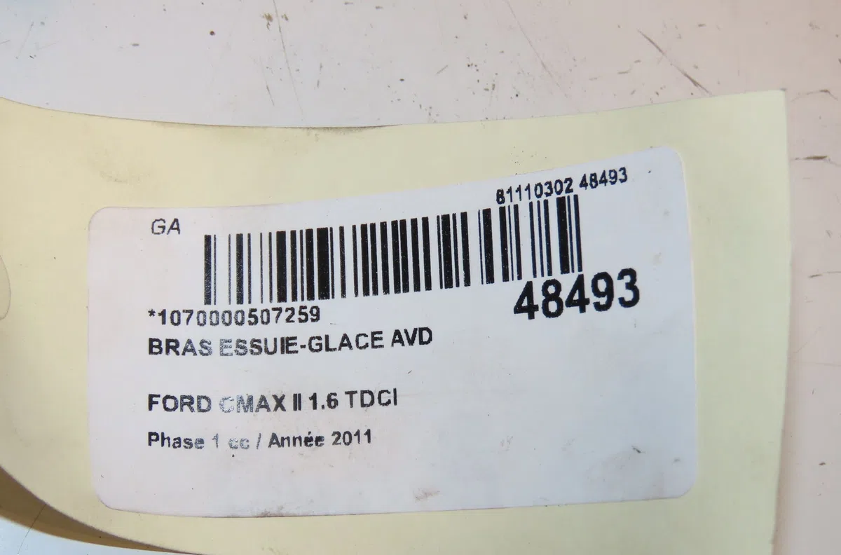 Bras essuie-glace avant droit Ford C-MAX II (DXA-CB7, DXA-CEU) 1.6 tdci (2010-2019) 5 portes occasion