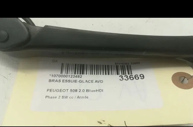 Bras essuie-glace avant droit Peugeot 508 SW I (8E_) 2.0 bluehdi 180 (2014-2018) occasion