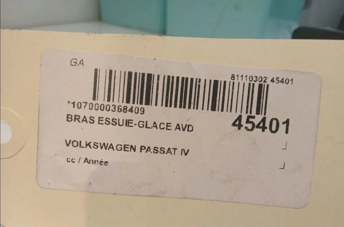 Bras essuie-glace avant droit Volkswagen PASSAT B6 Variant (3C5) 2.0 tdi (2005-2010) 5 portes occasion