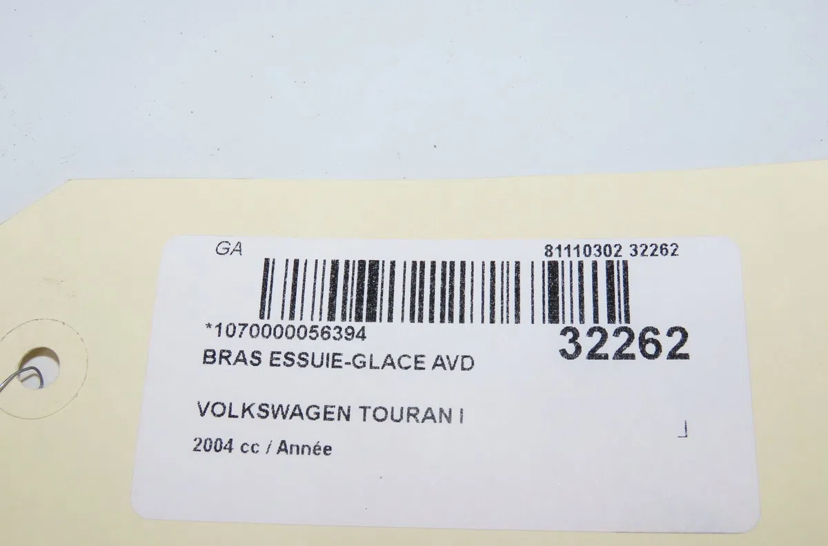Bras essuie-glace avant droit Volkswagen TOURAN (1T1, 1T2) 2.0 tdi (2003-2010) 5 portes occasion